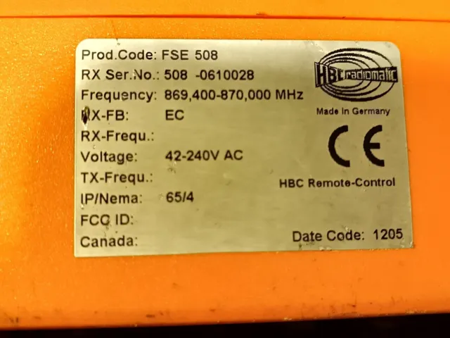 HBC RADIOMATIC Funkempfänger+Funksender FSE 508 3
