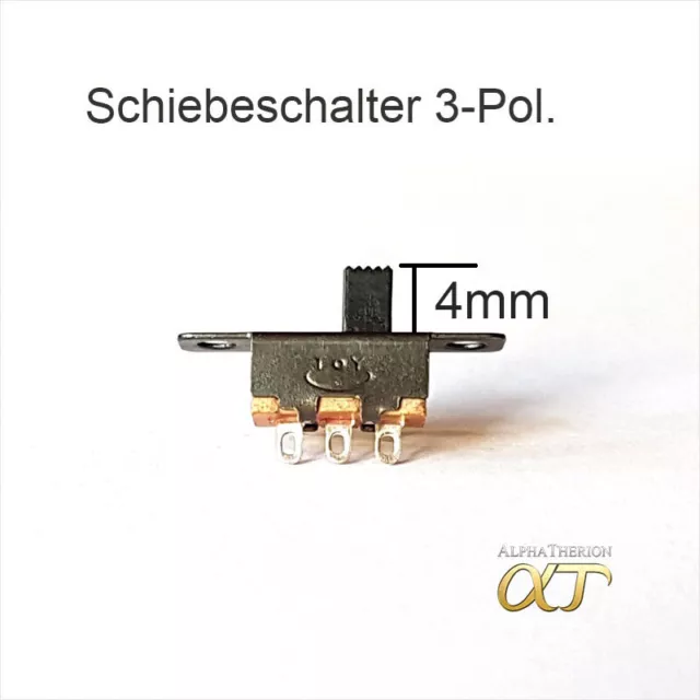 Schiebeschalter Miniatur - 4 mm - Ein Aus - 3 Pin -Micro 2 , 5 , 10 , 20 x Stück