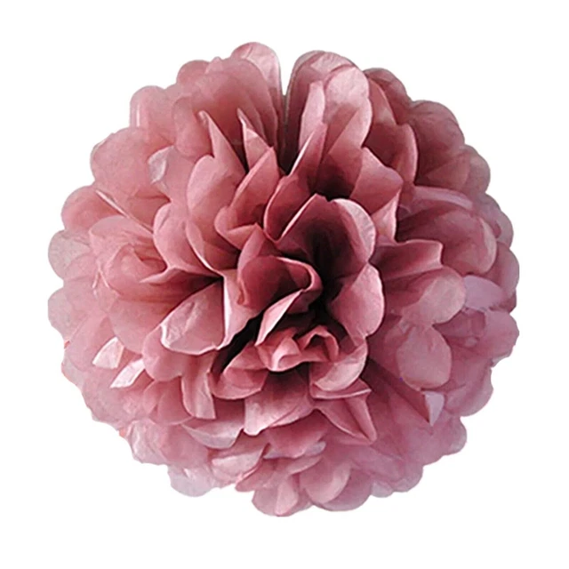 Burgunder Stoff Papier Bommel Bommel Bommel Blume Geburtstag Hochzeit Weihnachten Party