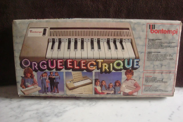 🎹 Orgue électrique Vintage Bontempi Electric Chord Organ – Avec Boîte D’origine