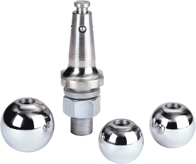 74309 Interchangable 1 7/8", 2", 2 5/16" Hitch Ball Kit, Chrome