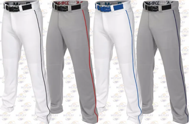 Easton Adult Mens Mako 2 Baseball Pants Softball Pants W/ Piping Braid A167101