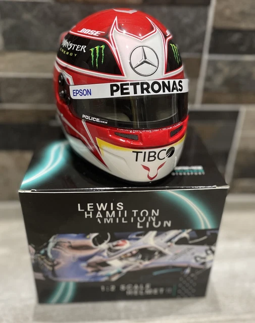 LEWIS HAMILTON 1/2 helmet 2019 mini World Champion Mercedes F1 AMG £249