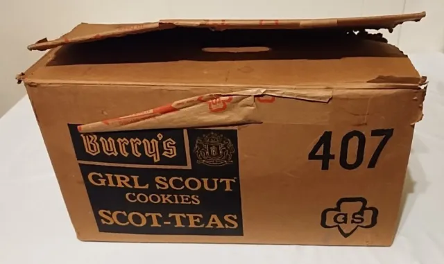 Vintage Quaker Oats Burry’s Girl Scout Cookies Scot-Teas Travel Case BOX ONLY