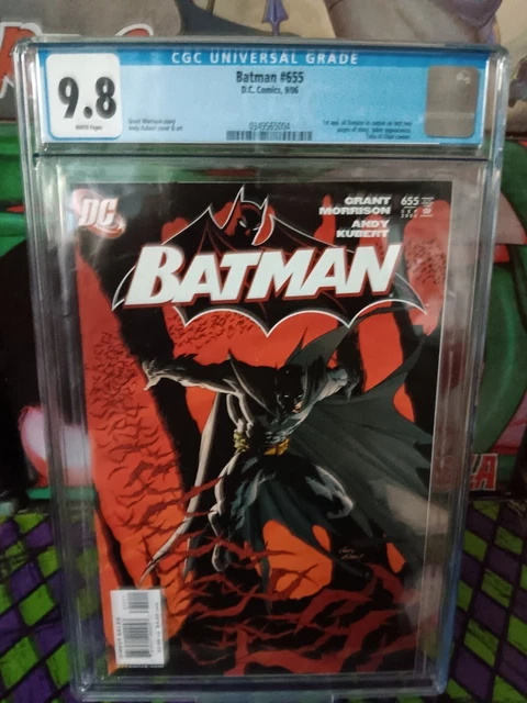 Batman 655 CGC 9.8 White Pages 1st Cameo Appearance of Damian Wayne DC 2006