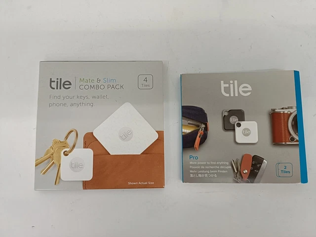 Tile Bluetooth Locator Bundle Pro Mate & Slim mit OVP und Handbüchern