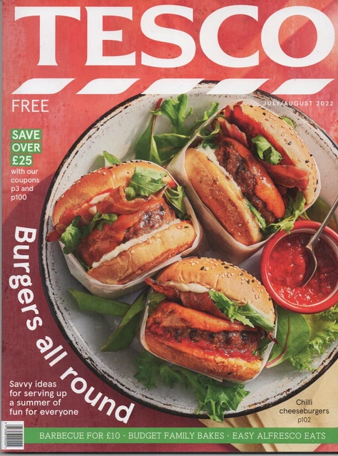 TESCO FOOD July / August 2022 magazine recipes £3.00 - PicClick UK