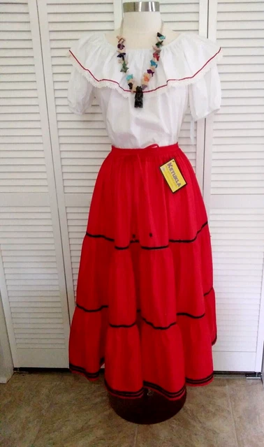 Native American  Traditional Southwest*Santa Fe Blouse & Skirt Sm