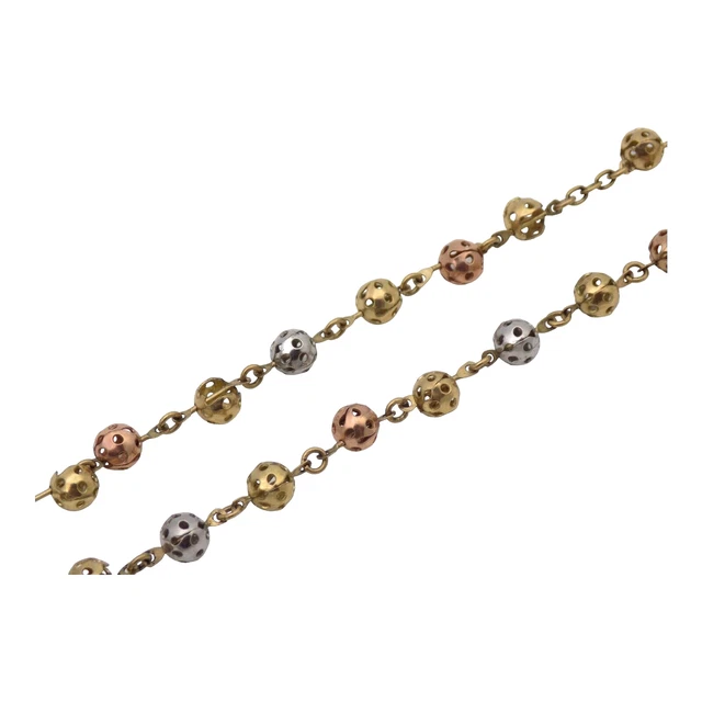 Gorgeous 10K Gold Rosary 5MM 24 Inch 15.3 Grams #1119 Gorgeous 10K Gold Rosary 5MM 24 Inch 15.3 Grams #1119
