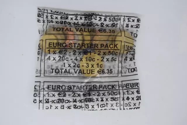Ireland 2002 Euro Coin Set in Original Sealed Bank Bag Gem Bu Coins €2- 1 Cent