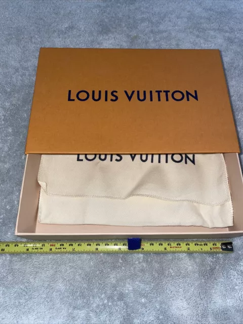 Louis Vuitton Empty D- Box 6.5”X6.5”X1.75” Paper Bag/Ribbon/Receipt Envelope