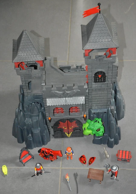 Château jouet PLAYMOBIL chevaliers dragon rouge médiéval féodal 3269