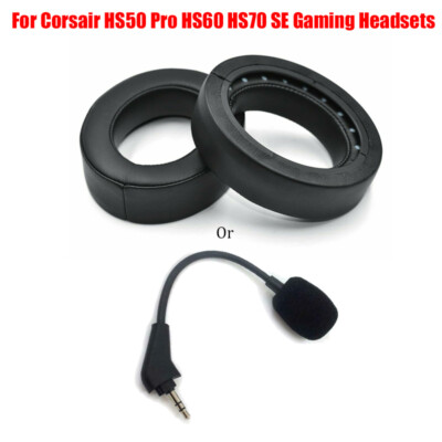 CORSAIR hs50 Pro hs60 hs70 se GAMING HEADSET DI RICAMBIO orecchio cuscini o Microfono Nuovo 