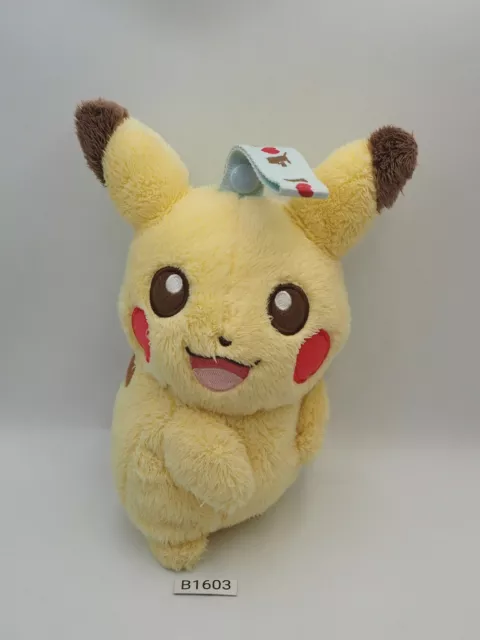 Pikachu B1603 Pokemon Banpresto I Love Zipper Bag Pouch Plush 8" Toy Doll Japan