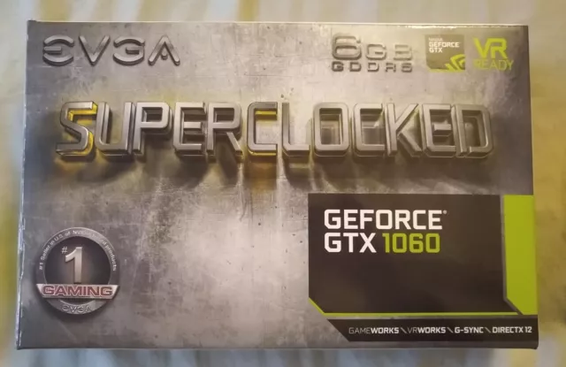 EVGA GeForce GTX 1060 super clocked 6GB GDDR5 graphics card