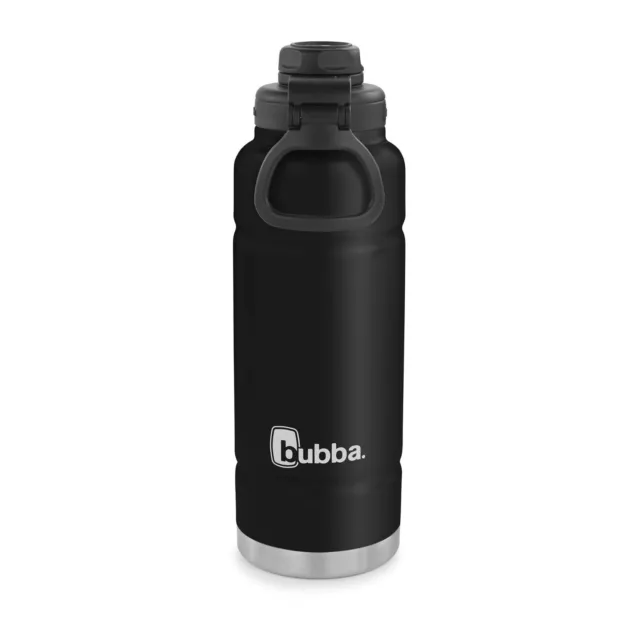 bubba Trailblazer Stainless Steel Water Bottle with Wide Mouth Lid Licorice,40fl