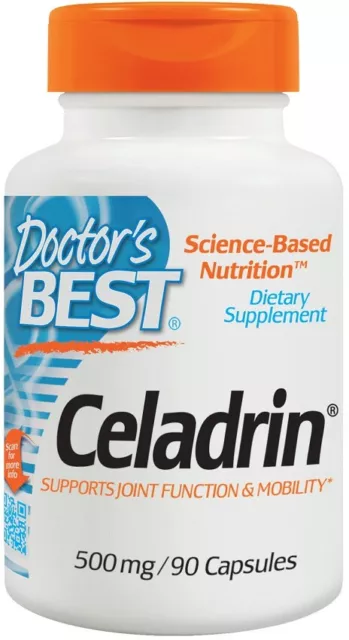 Doctors Best Celadrin, Non-GMO Gluten Free Joint Support, 500mg 90 Capsules