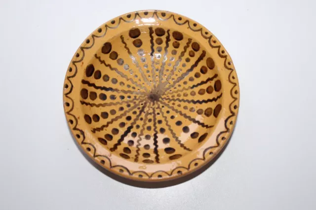 Ecuelle époque 19 ème siècle en poterie céramique vernissée du Sud de la France