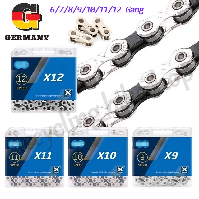 KMC Fahrradkette Flat Top - 126 Glieder Für SRAM AXS | 12/13-fach Vorgewachst