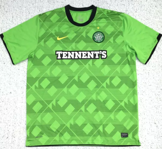 Authentic Celtic 2010-11 Away Football Shirt Size 2Xl Adult Nike (Very Good)