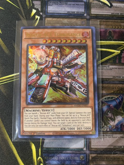 Yugioh Rescue-ACE Turbulence AMDE-EN007 Ultra Rare 1st Edition Near Mint