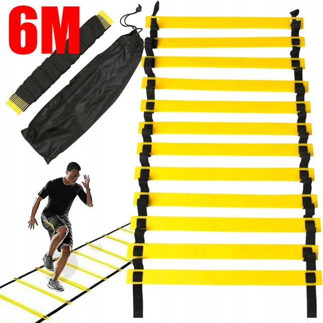 6M AGILITY SPEED Training Ladder Footwork Fitness for Football Soccer ...