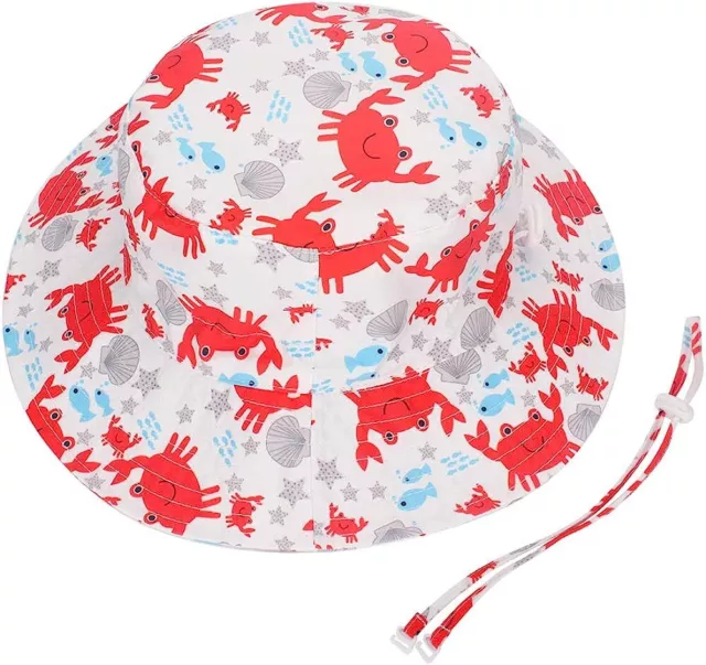 Baby Girls Boys Toddler Sun Hat UPF 50+ Summer Bucket Hat Adjustable Fisherman 3