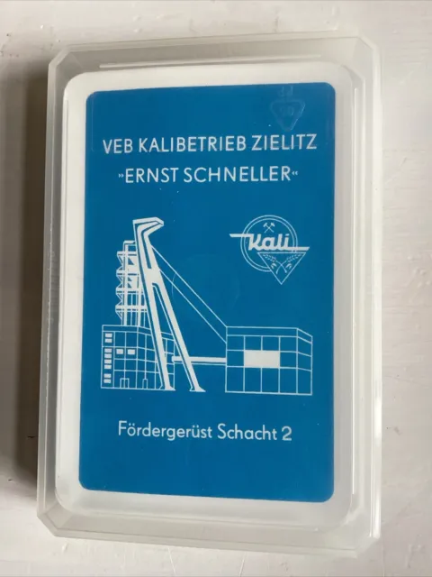 Bergbau Skatspiel VEB Kalibetrieb Zielitz Ernst Schneller, 32 Spielkarten