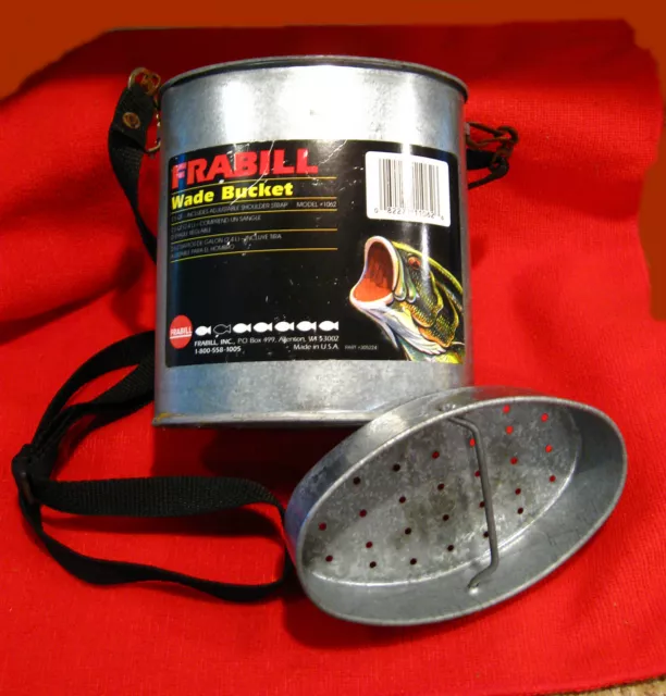 FRABILL'S WADE BUCKET Galvanized Oval W/strap $19.99 - PicClick