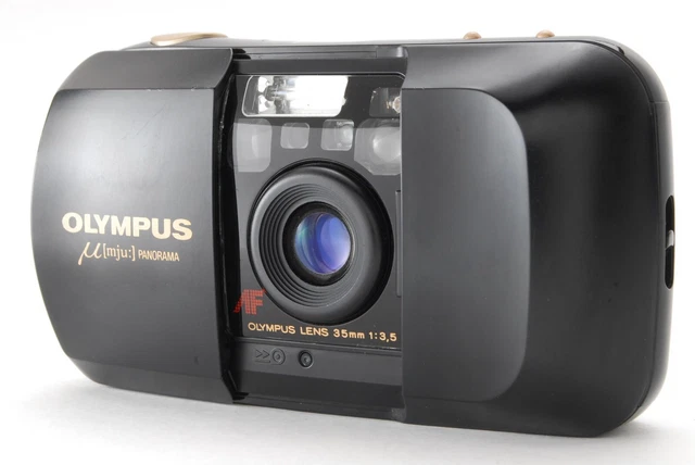 [NEAR MINT] OLYMPUS mju μ PANORAMA 35mm Point & Shoot Film Camera From JAPAN