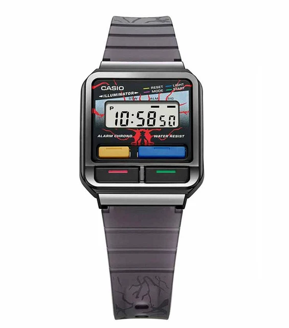 Casio A120WEST-1AER Stranger Things Edition Uhr 2 Jahre Garantie UK Händler