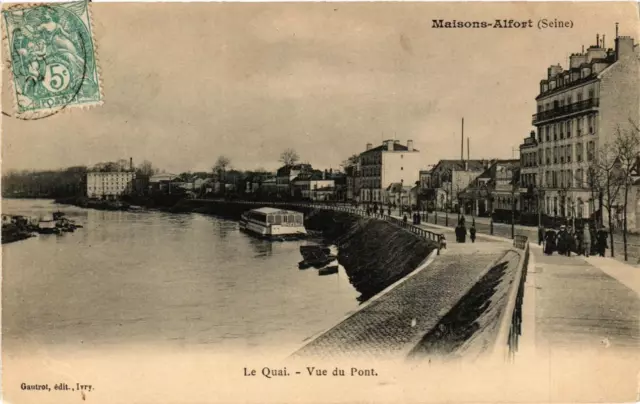 CPA AK HOUSES-ALFORT Le Quai Vue du Pont (672022)