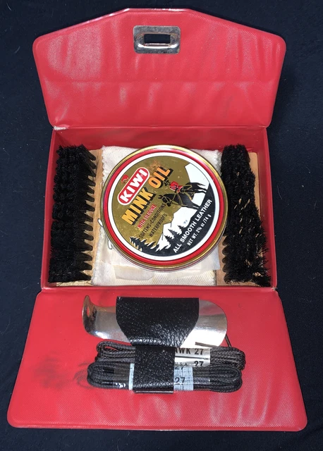 Esquire Ambassador Shoe Groomer Kit, Leather Shoe Polish Shining Travel Case