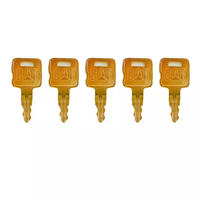5pk Ignition Keys NEW golden CAT For Caterpillar Heavy Equipment #5P8500