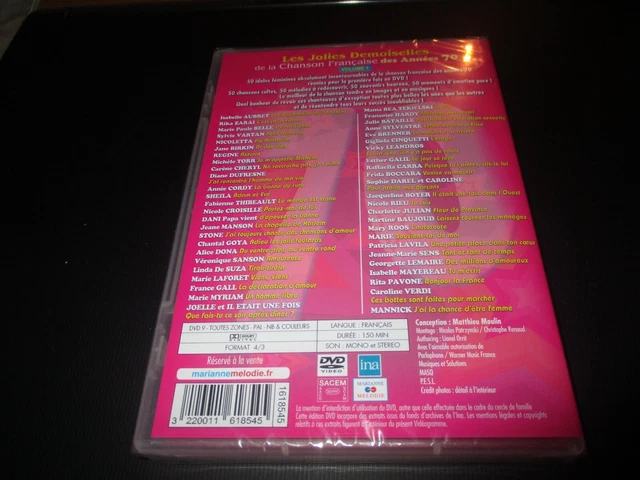Dvd neuf LES JOLIES DEMOISELLES DE LA CHANSON FRANCAISE DES ANNEES 70 - VOLUME 1 2