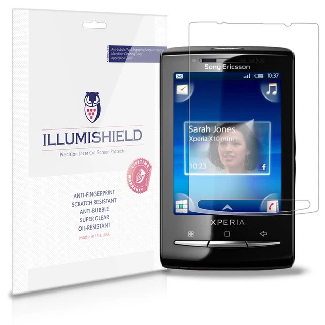 iLLumiShield Anti-Bubble/Print Screen Protector 3x for Ericsson Xperia x10 Mini