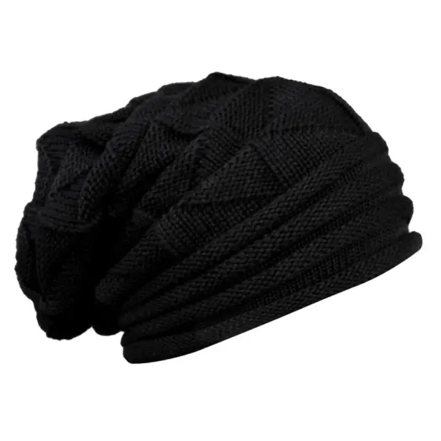 Men Women Wind Knitted Woolly Winter Slouch Beanie Skateboard Hat Cap Unisex -