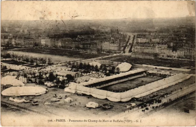 CPA PARIS 7e - Panorama du champ de mars buffalo (115243)