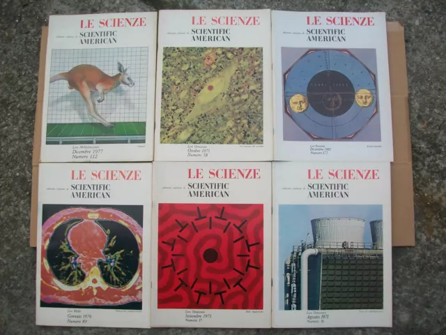 Le Scienze= Ed.italiana Di Scientific American=Anni '70/'80 = 2,5 Euro A Rivista