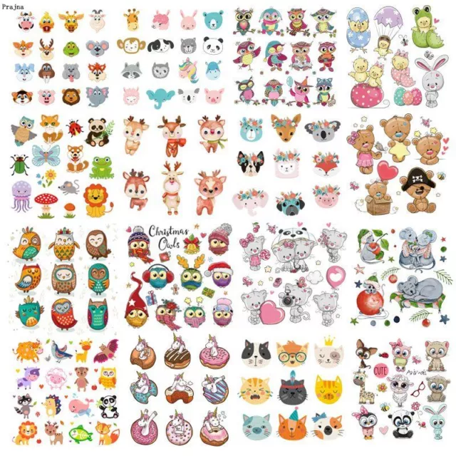 Vinyl Unicorn Owls Patch - Animal Thermal Sticker Patch DIY Clothing Accessory
