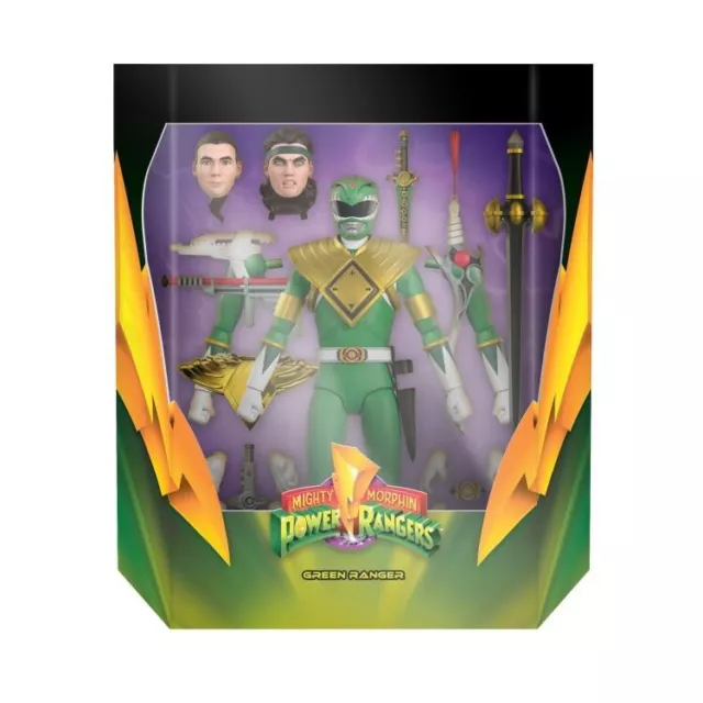 Super7 Ultimates 7-inch Series Power Rangers Action Figure Green Ranger IN HAND