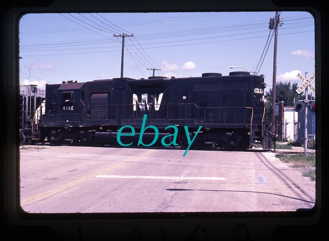 Orig Slide Norfolk And Western NW #4148 GP38AC 1983