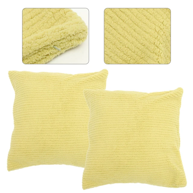 2 un. fundas de cojín Throw con cojines de color fijo -cojines - fundas de cojín para sofás