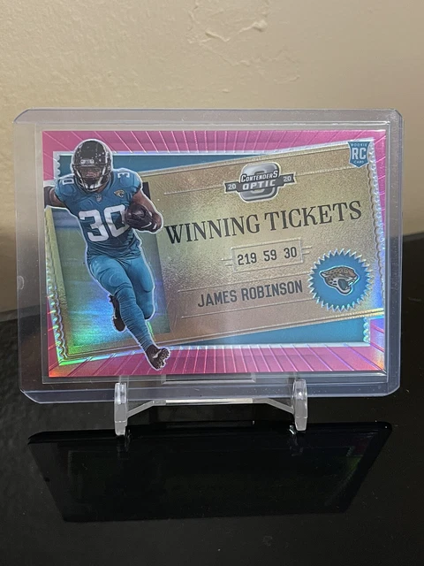 2020 Panini Contenders Optic JAMES ROBINSON Rookie Card Pink Winning Tickets /75