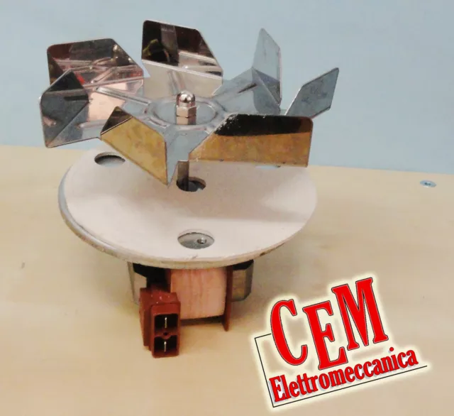 Moteur Ventilateur pour Four Aéré - 220 V Monophase Broche 12 MM Avec