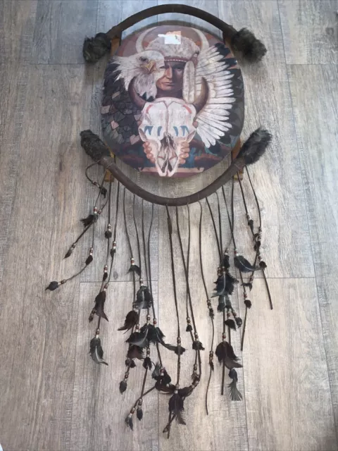 VTG Native American Dream Catcher Wall Art Made in Mexico