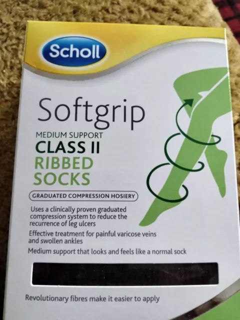 Scholl Flight Socks Medium Control Size 10.5 To 11.5