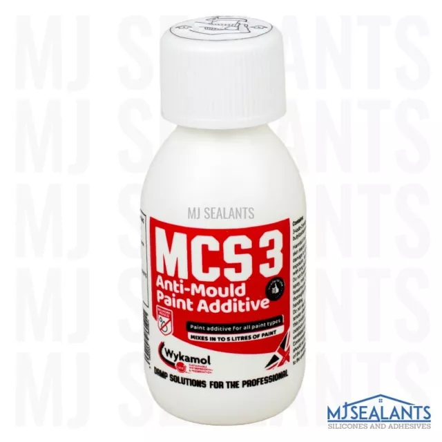 Wykamol MCS3 No More Mould Anti-Mould Fungicidal Paint Additive 100ml