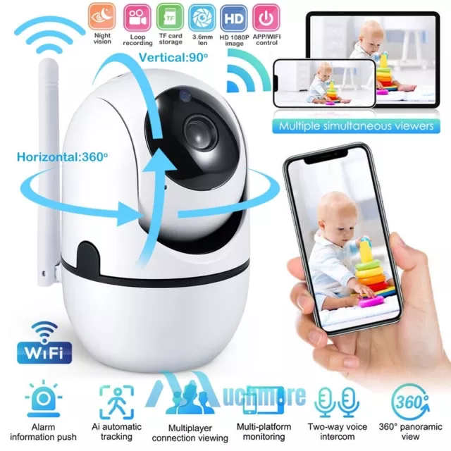 HD 2.4G WiFi Security Camera Wireless Indoor CCTV Alarm Home Baby Monitor IP Cam