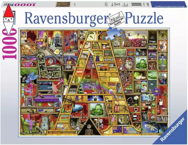 Puzzle Grafica Ravensburger Awesome Alphabet A Colin Thompson 1000 Pz